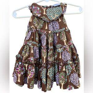 Hostess Pick 🥳☄️BabyGap Brown Floral Sleeveless Dress